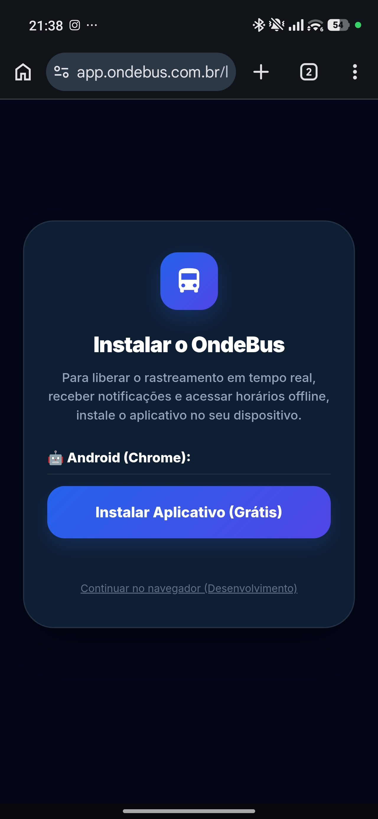 Passo 1: Acesse o site no Google Chrome