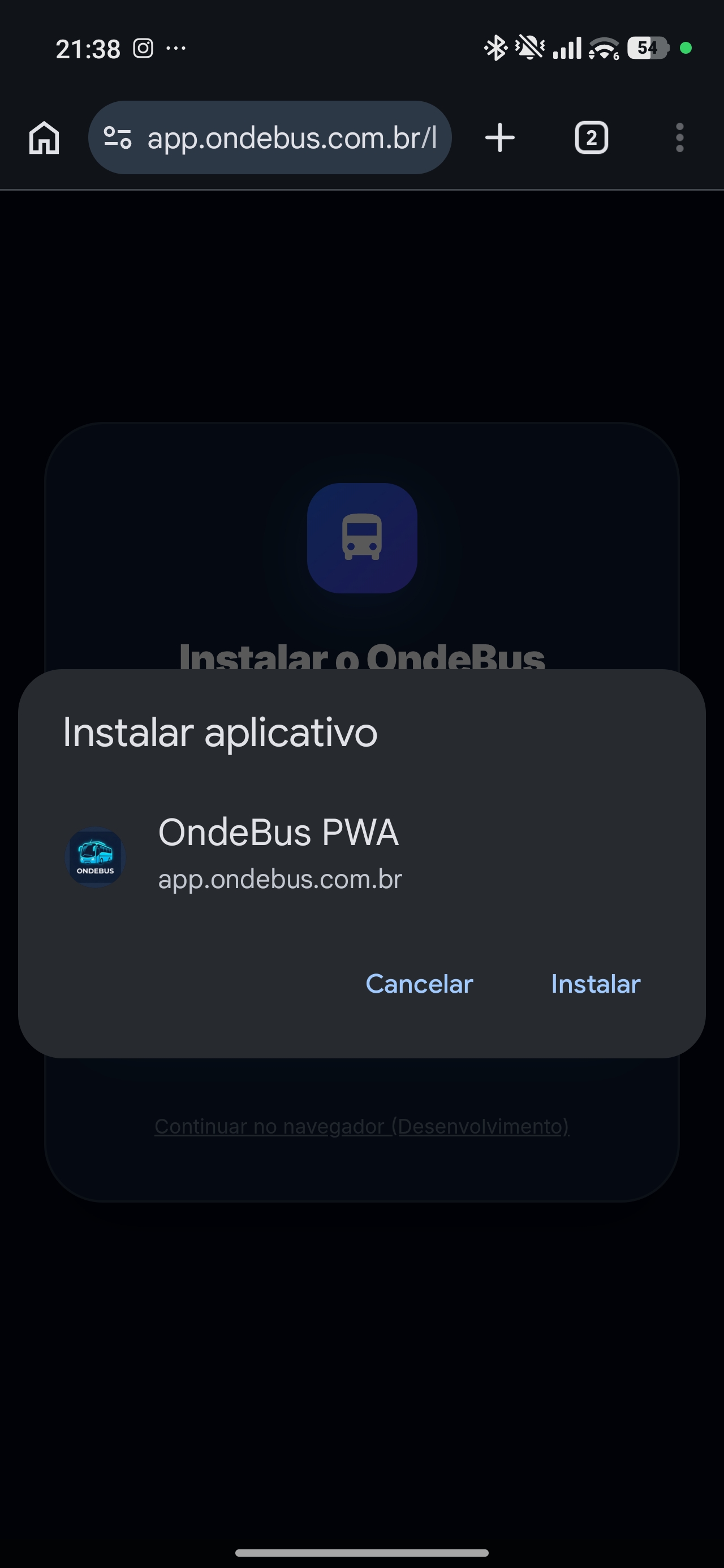 Passo 2: Abra o menu do Chrome